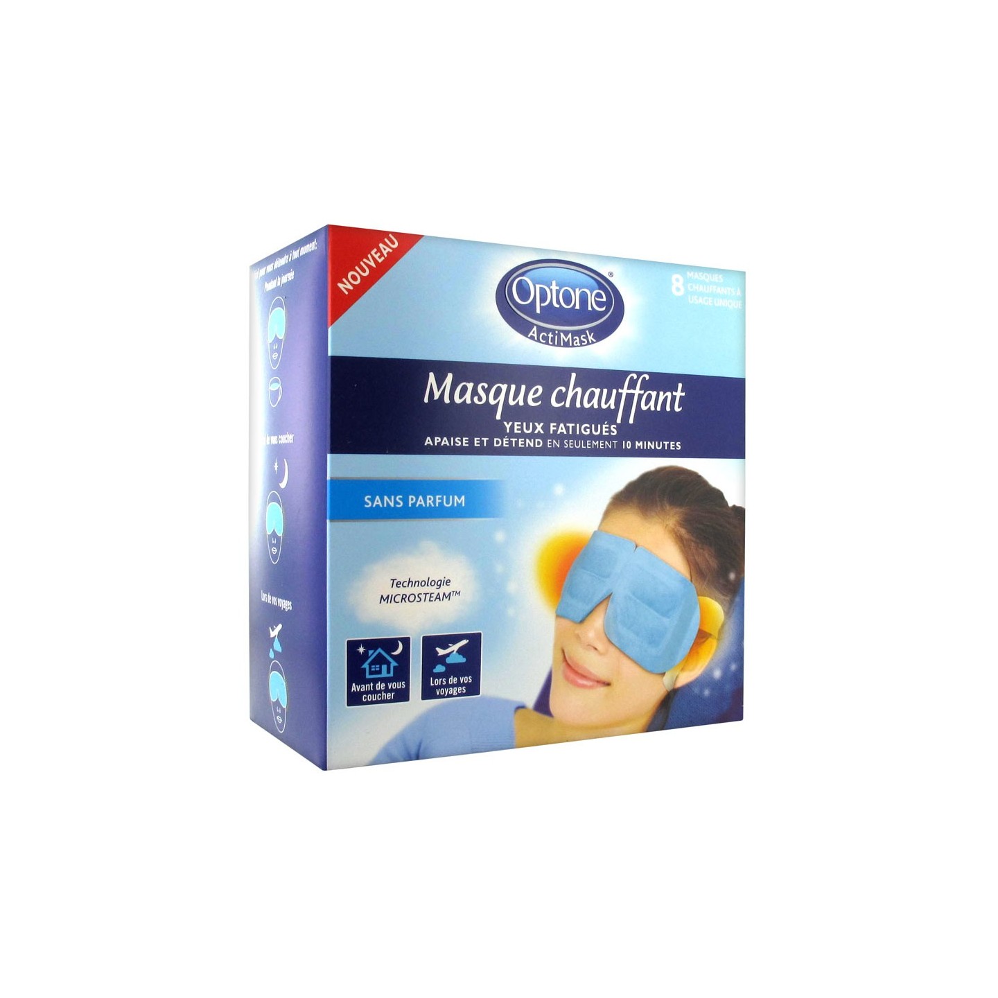 Optone ActiMask Masque Chauffant x 8