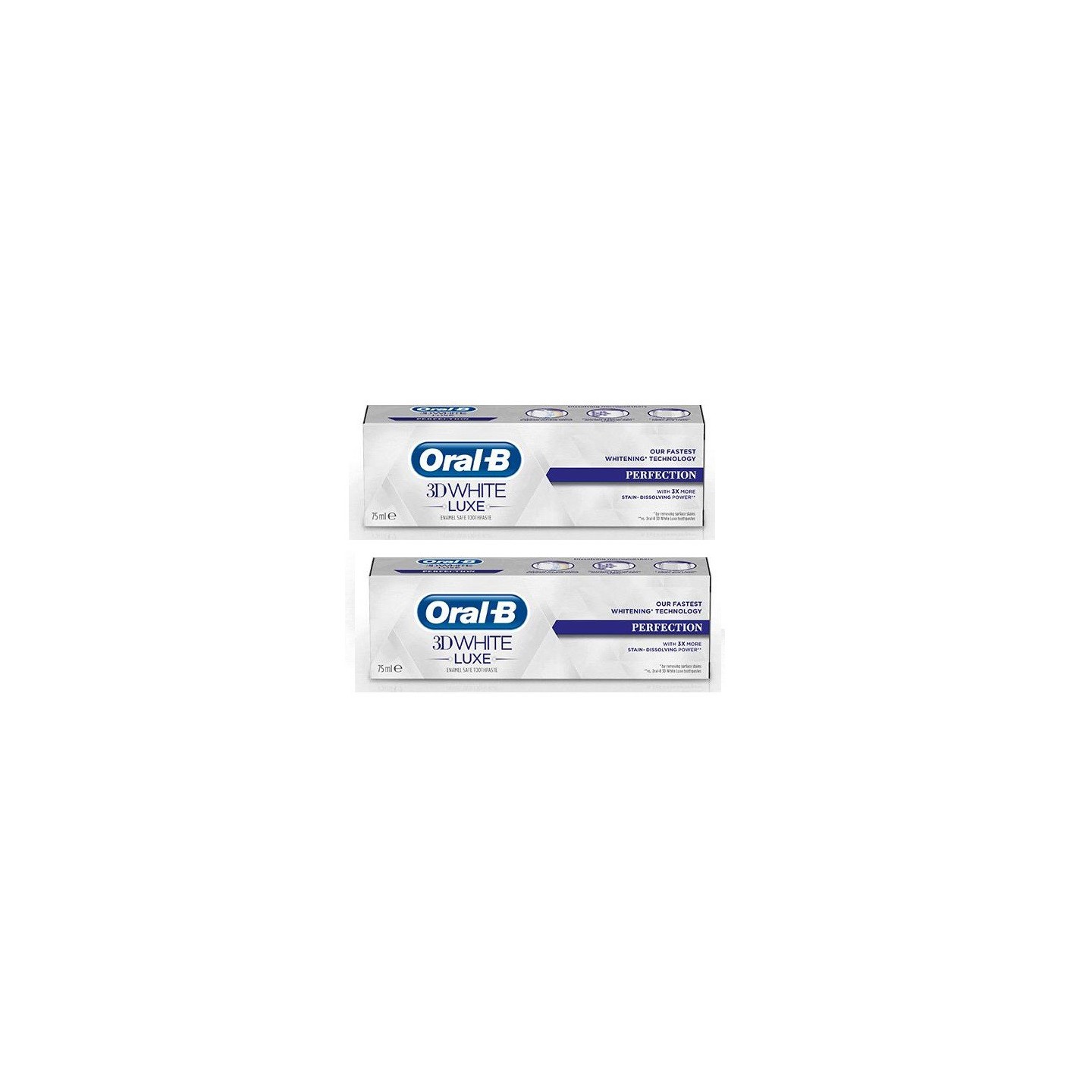 Oral B 3D White Luxe Perfection 75ml Lot 2