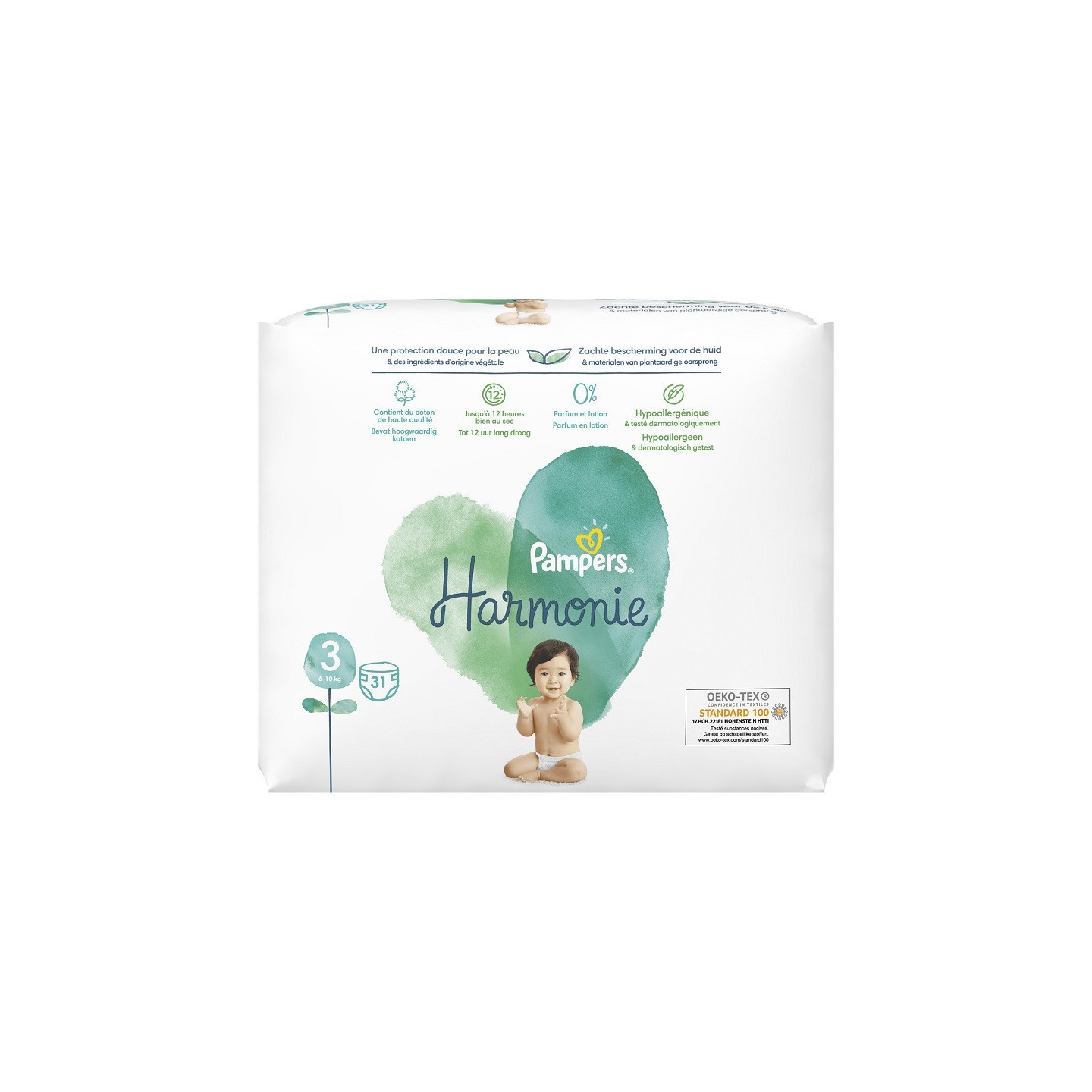 Pampers Harmonie Couches T3 (6-10kg) - 31 couches