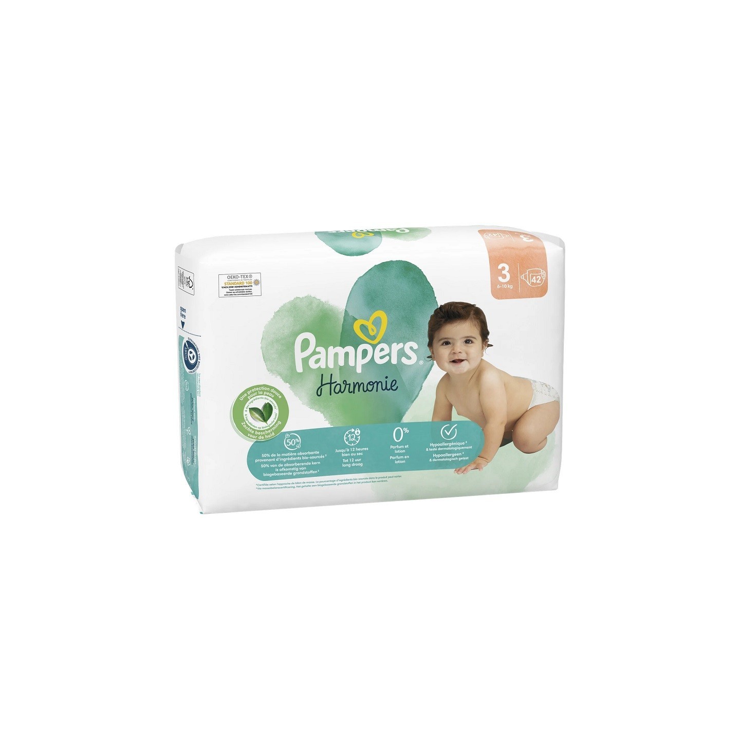 Pampers Harmonie Couches T3 (6-10kg) - 42 couches