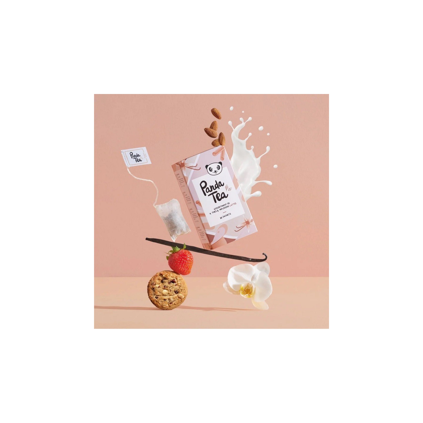 Panda Tea Assortiment thés & infusions lattée - 20 sachets