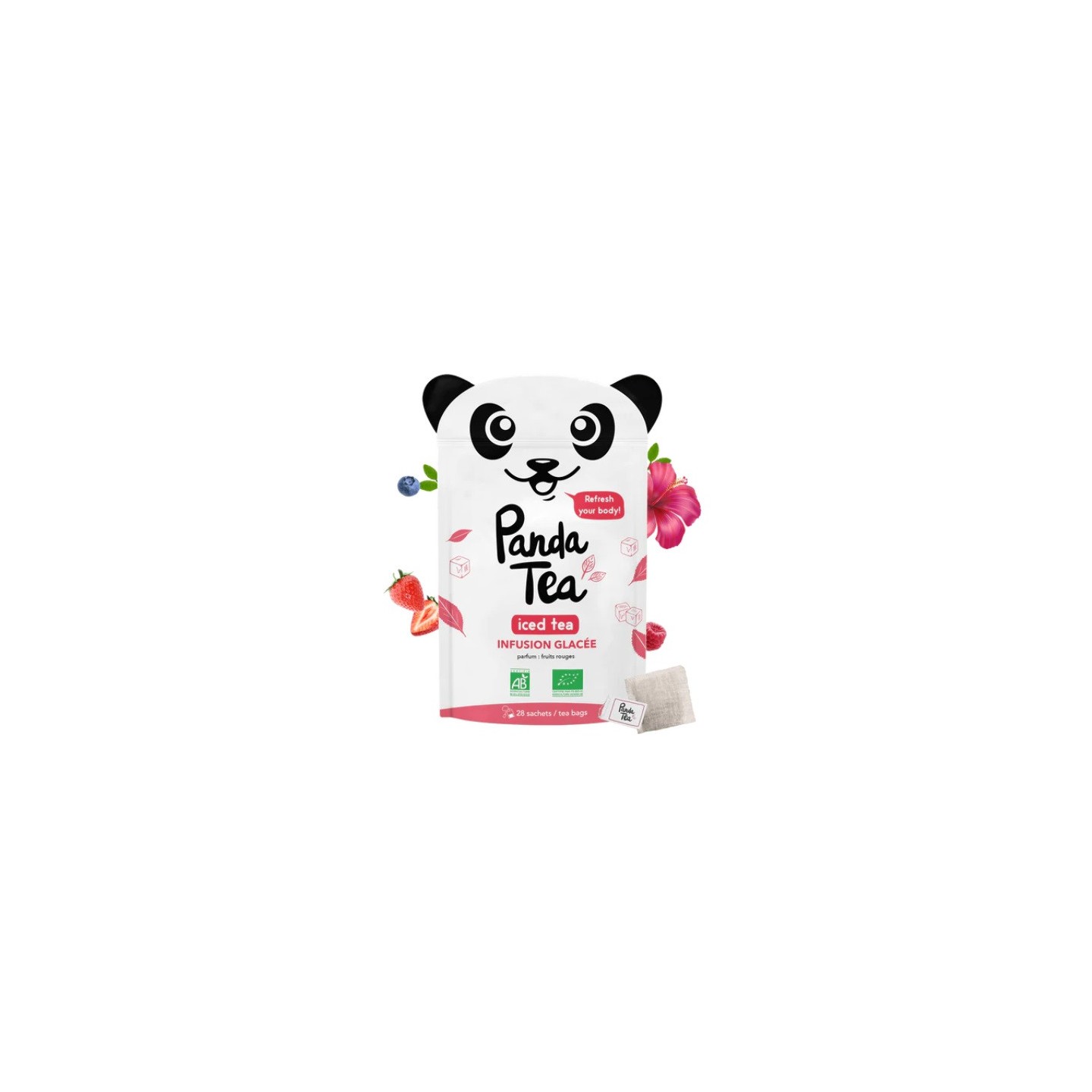 Panda Tea Iced Tea Detox - Fruits rouges - 28 sachets
