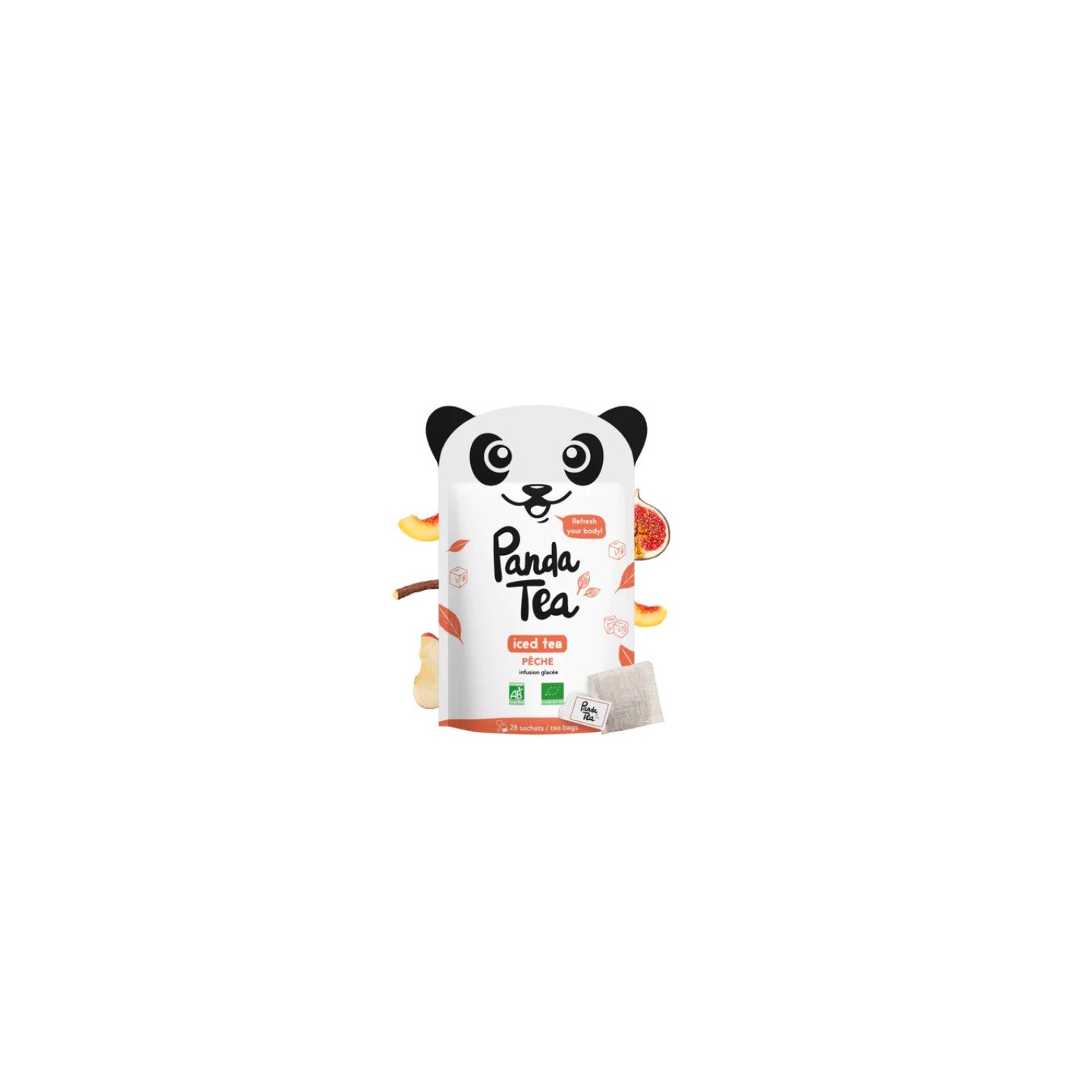 Panda Tea Iced Tea Detox - Pêche - 28 sachets