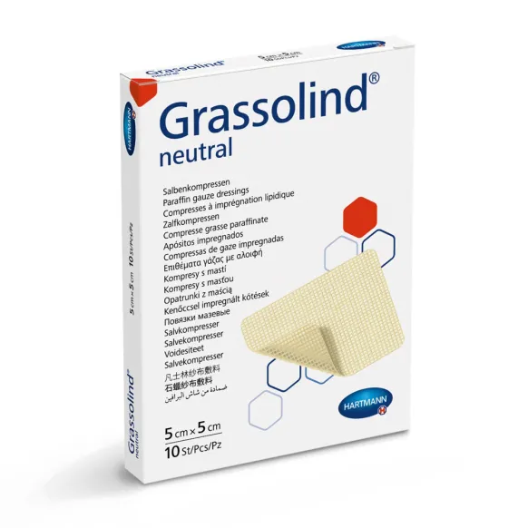 PANSEMENTS TULLE GRAS STERILES GRASSOLIND