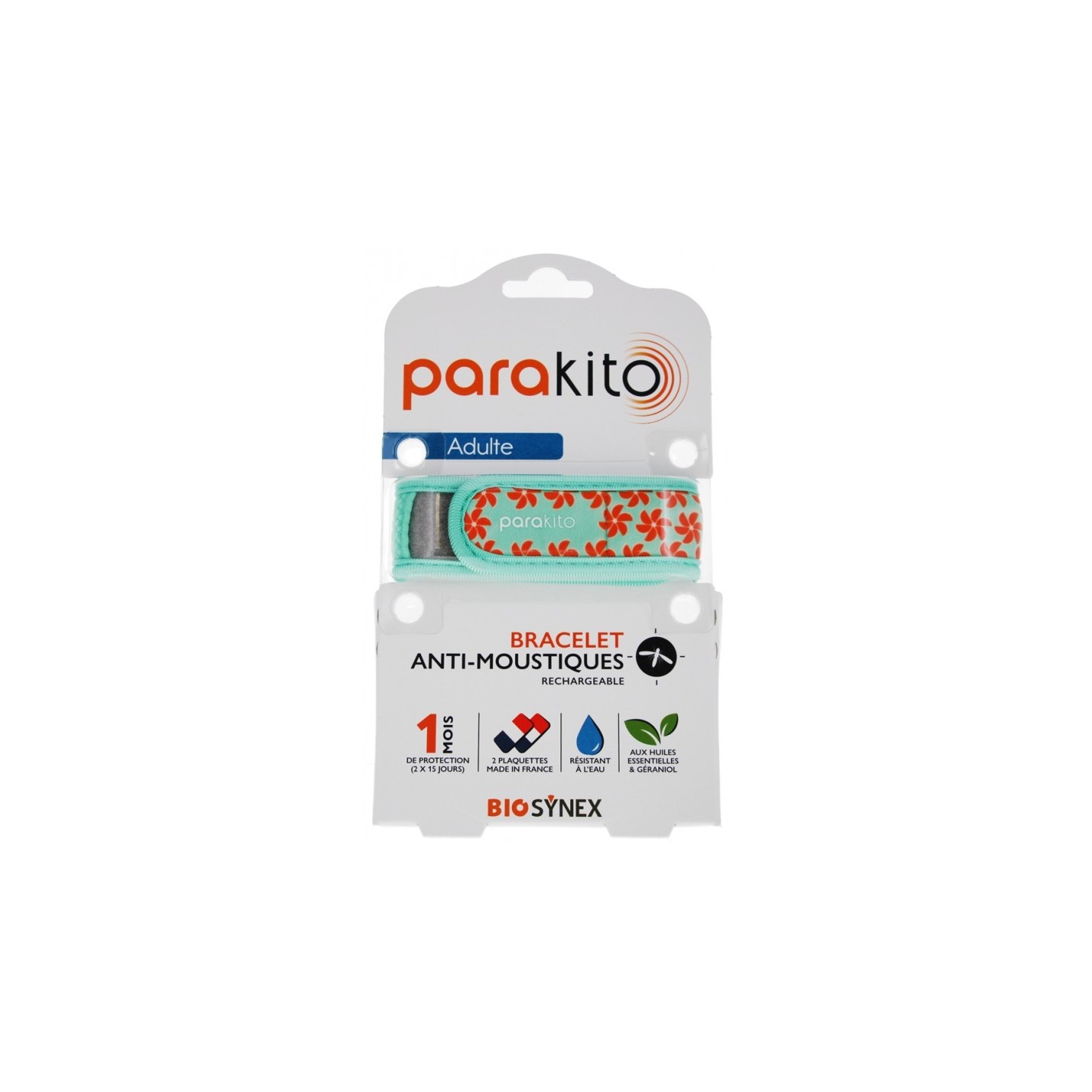Parakito Adulte Bracelet anti-moustiques Fun Étoiles + 2 recharges