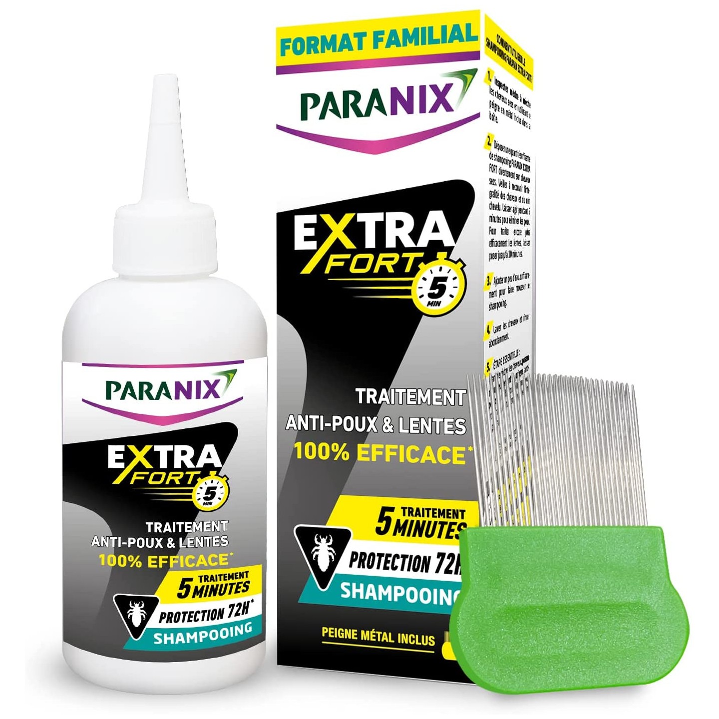 Paranix Extra fort lotion 5 min anti-poux 100 ml