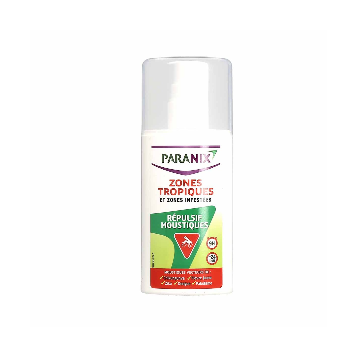 Paranix spray répulsif moustiques zones tropiques 90ml