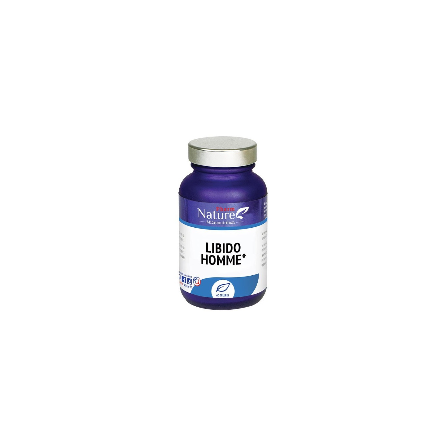 Pharm Nature Micronutrition Libido Homme - 60 gélules