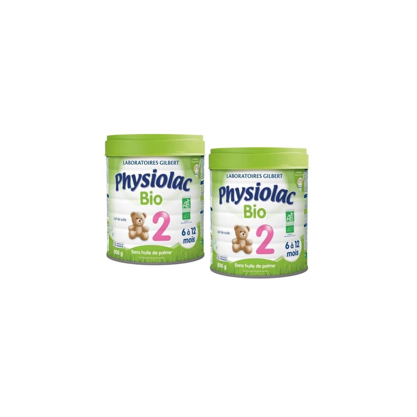 Physiolac Lait 2ᵉ âge Bio - 2 x 800g
