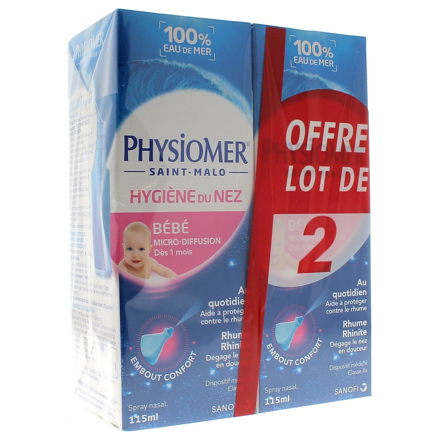 Physiomer bébé Lot de 2x115ml