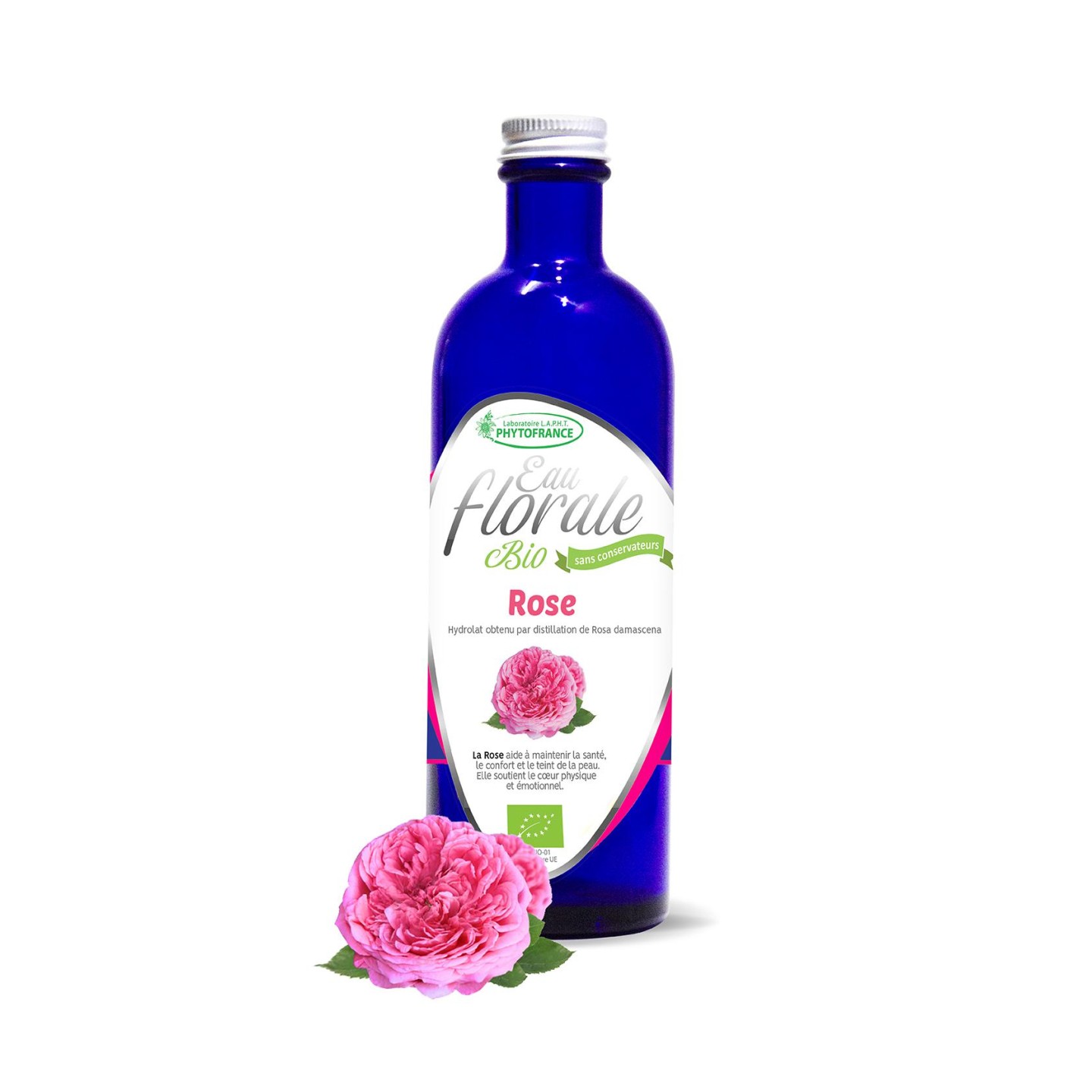 PhytoFrance Eau florale de Rose de Damas Bio - 200ml
