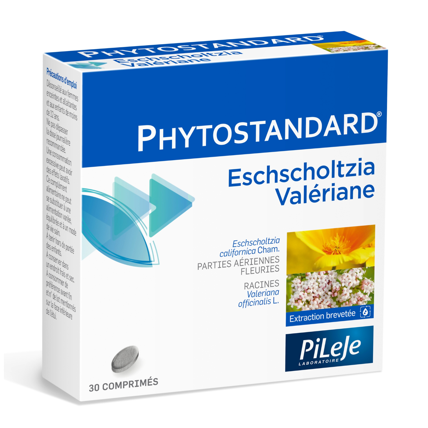 Phytostandard d'eschscholtzia et de valériane 30 Cp