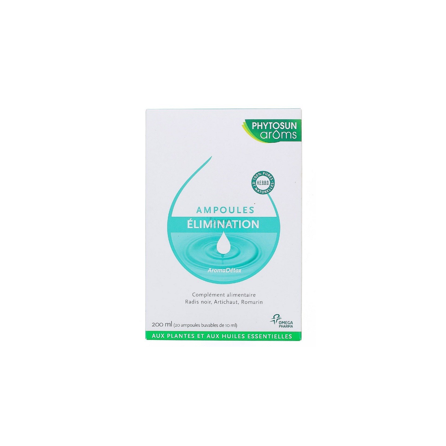 Phytosun Arôms AromaDétox élimination - 20 ampoules de 10ml