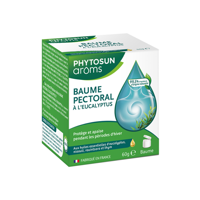 Pharmacie Bastille - Phytosun Arôms baume pectoral à l'Ecalyptus 60gr