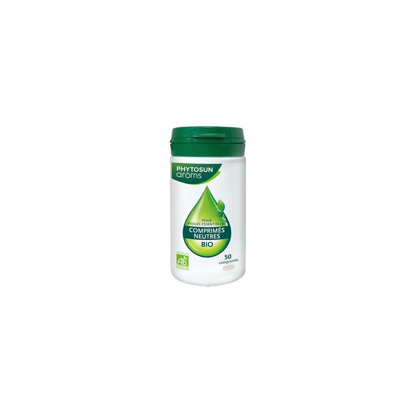 Phytosun Arôms Comprimés neutres Bio pour huile essentielle - 50 comprimés