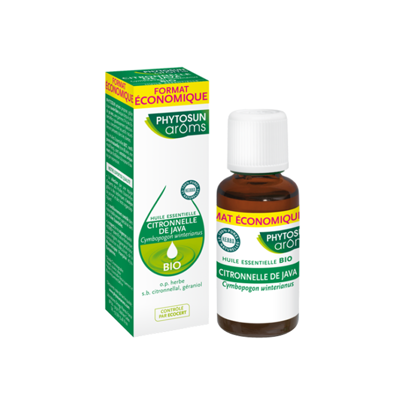 Pharmacie Bastille - Phytosun arôms huile essentielle citronnelle de java bio 10ml