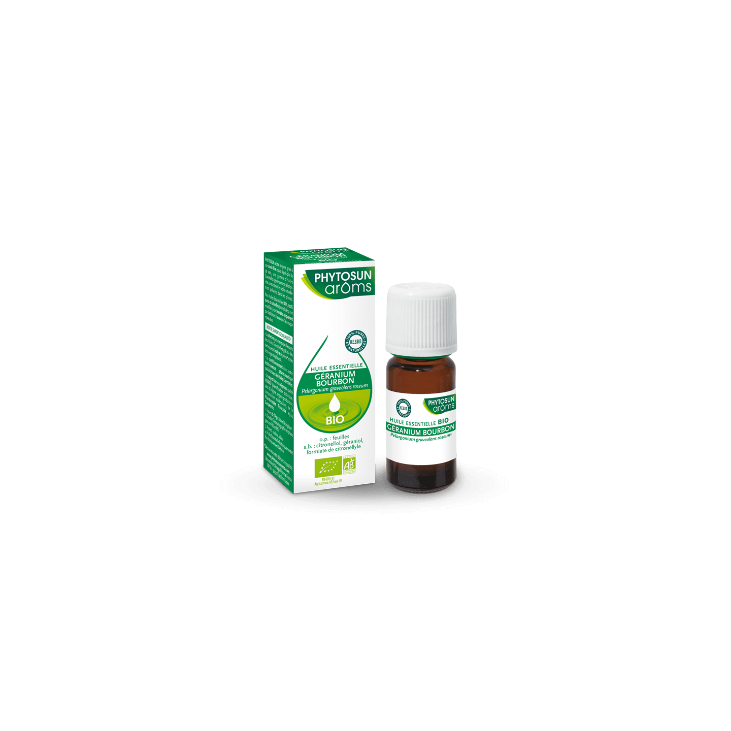 Phytosun Arôms Huile Essentielle géranium bourbon Bio - 10ml