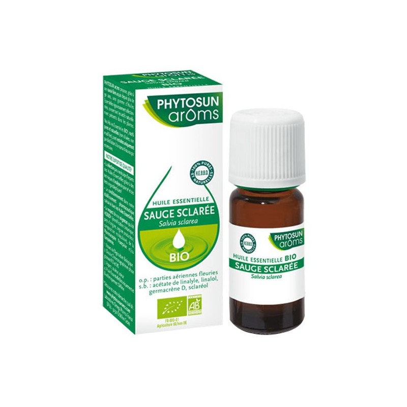 Pharmacie Bastille - Phytosun arôms huile essentielle sauge sclarée bio 5ml