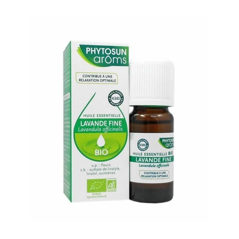 Pharmacie Bastille - Phytosun aroms huiles essentielles lavande fine bio 10ml