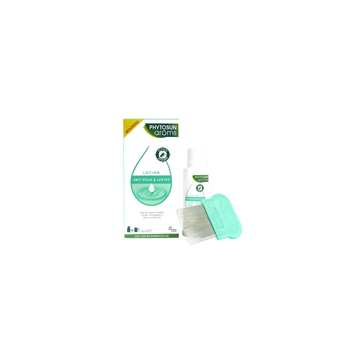 Phytosun Arôms lotion poux 60ml + Peigne