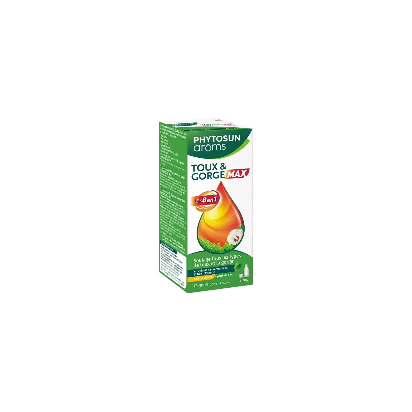 Phytosun Arôms Sirop toux & gorge Max - 120ml