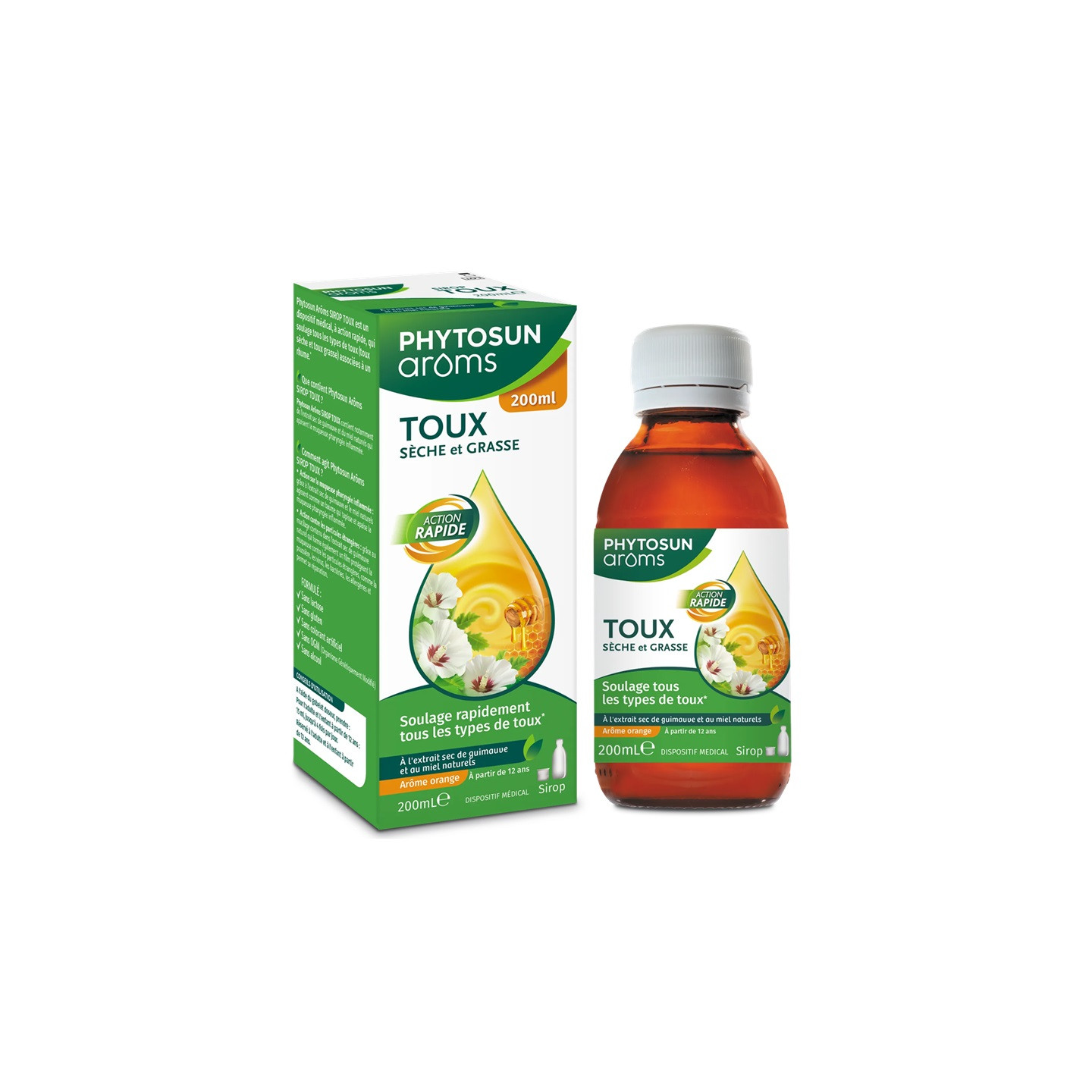 Phytosun Arôms Sirop toux sèche et grasse - 200ml