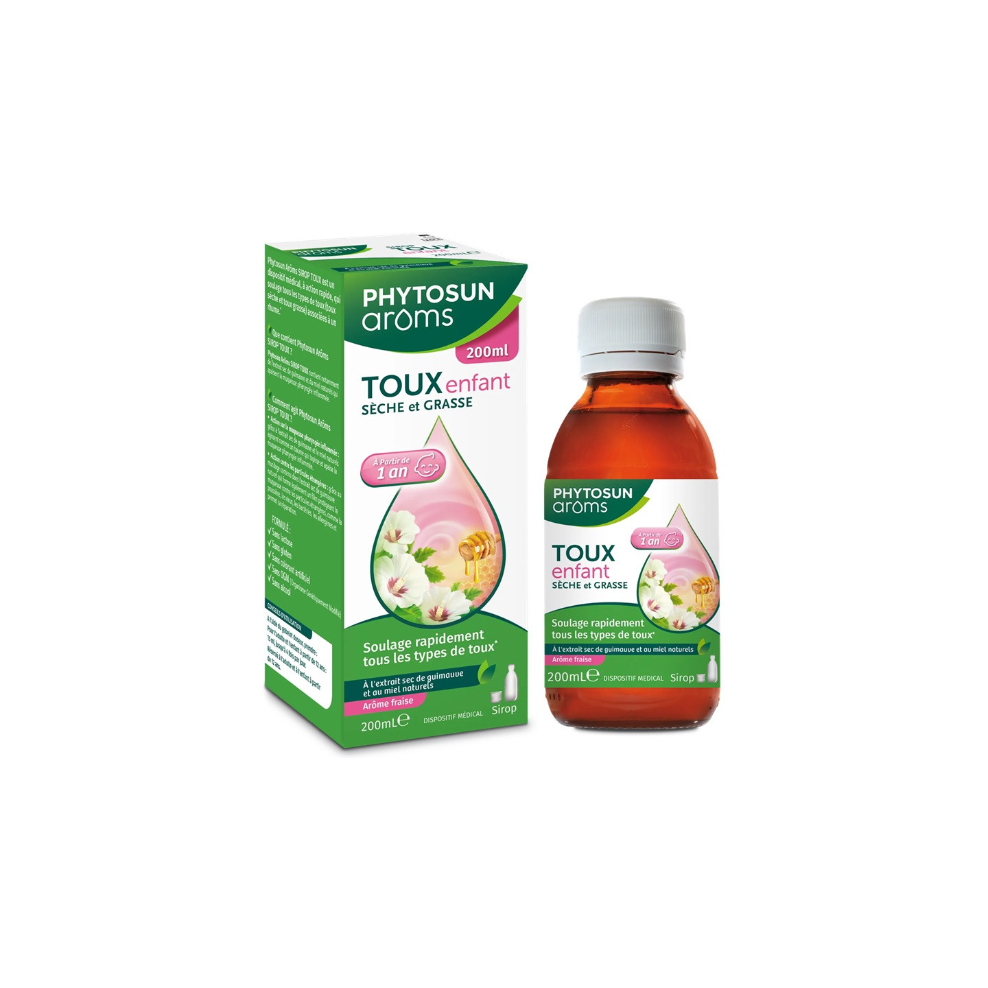 Phytosun Arôms Sirop toux sèche et grasse enfant - 200ml