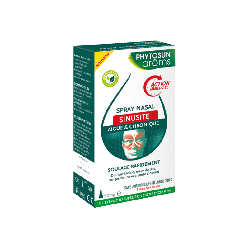Pharmacie Bastille - Phytosun Arôms spray nasal sinusite 50mg