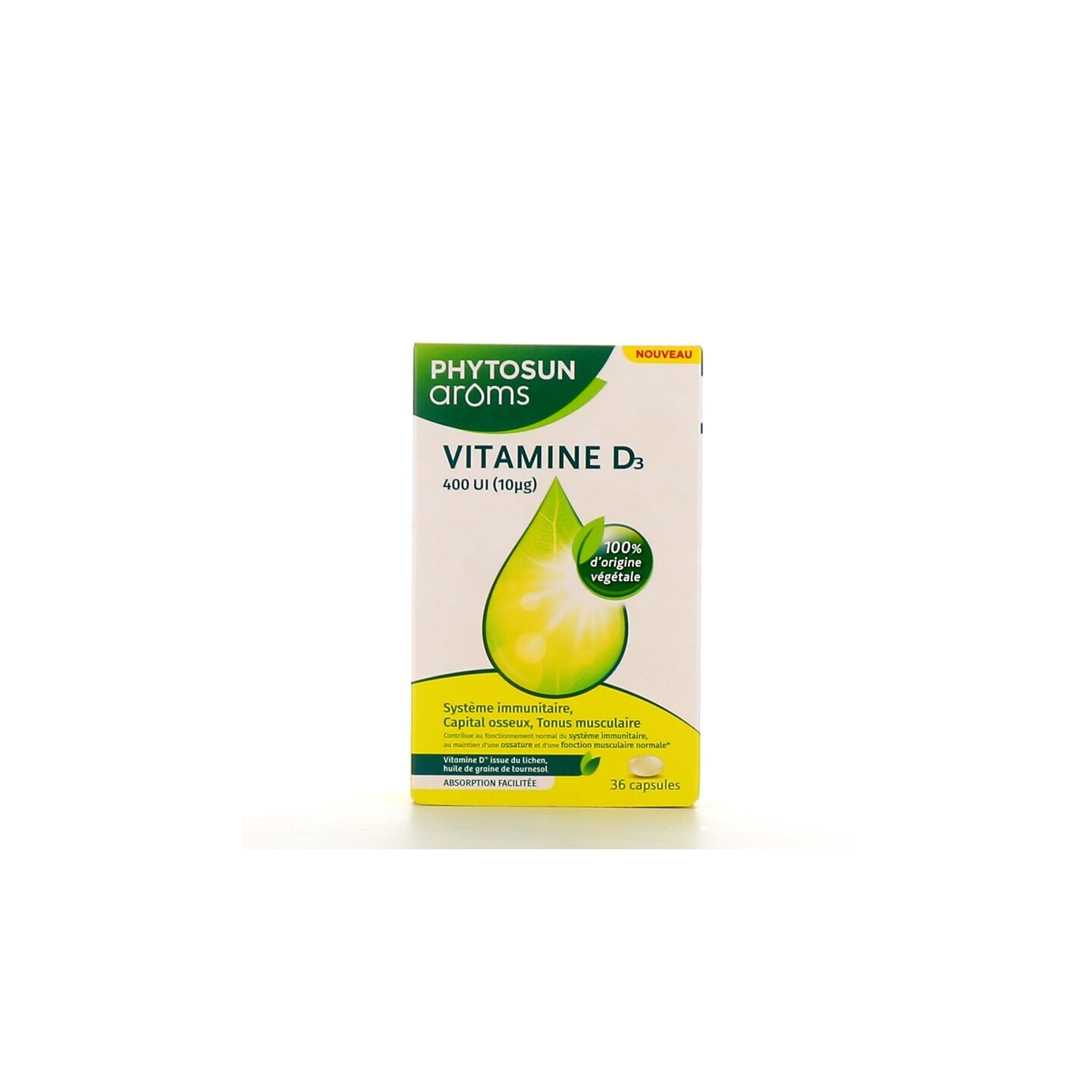 Phytosun Arôms Vitamine D3 - 36 capsules