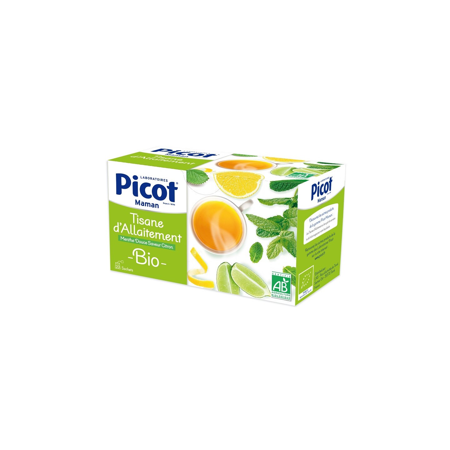 Picot Tisane d’allaitement Menthe douce saveur citron - 20 sachets
