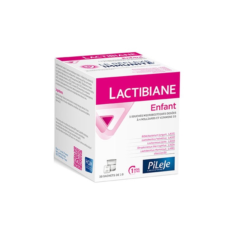 Pharmacie Bastille - Pileje Lactibiane enfant 30 sachets de 1gr