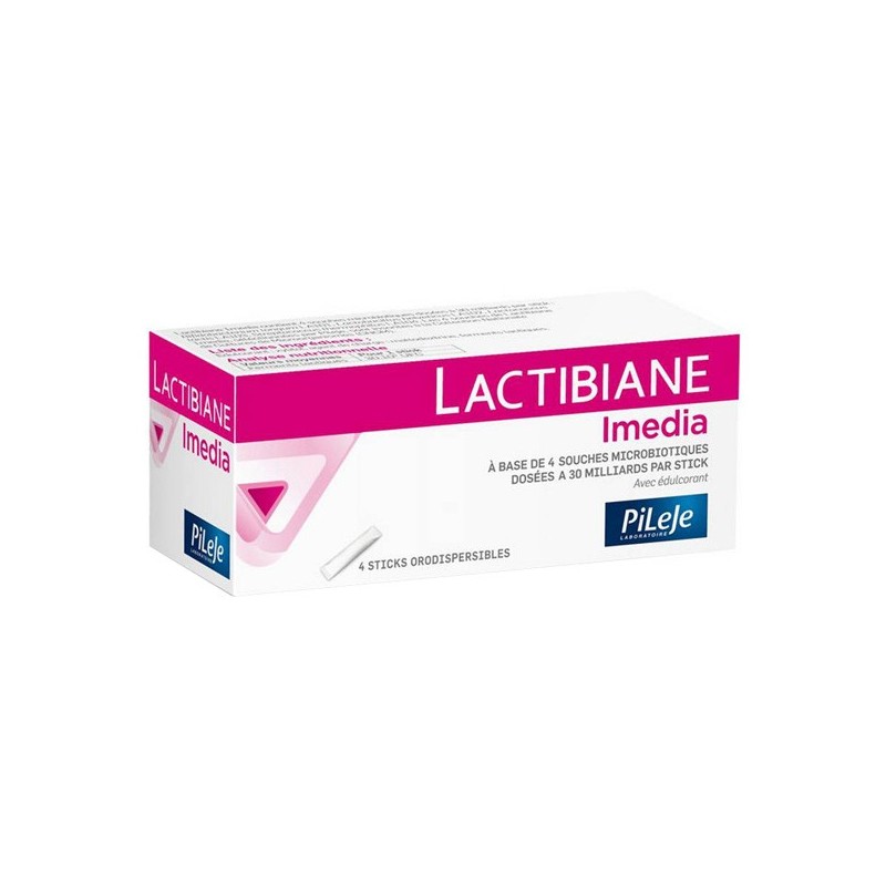 Pharmacie Bastille - Pileje Lactibiane Immediat 4 sticks