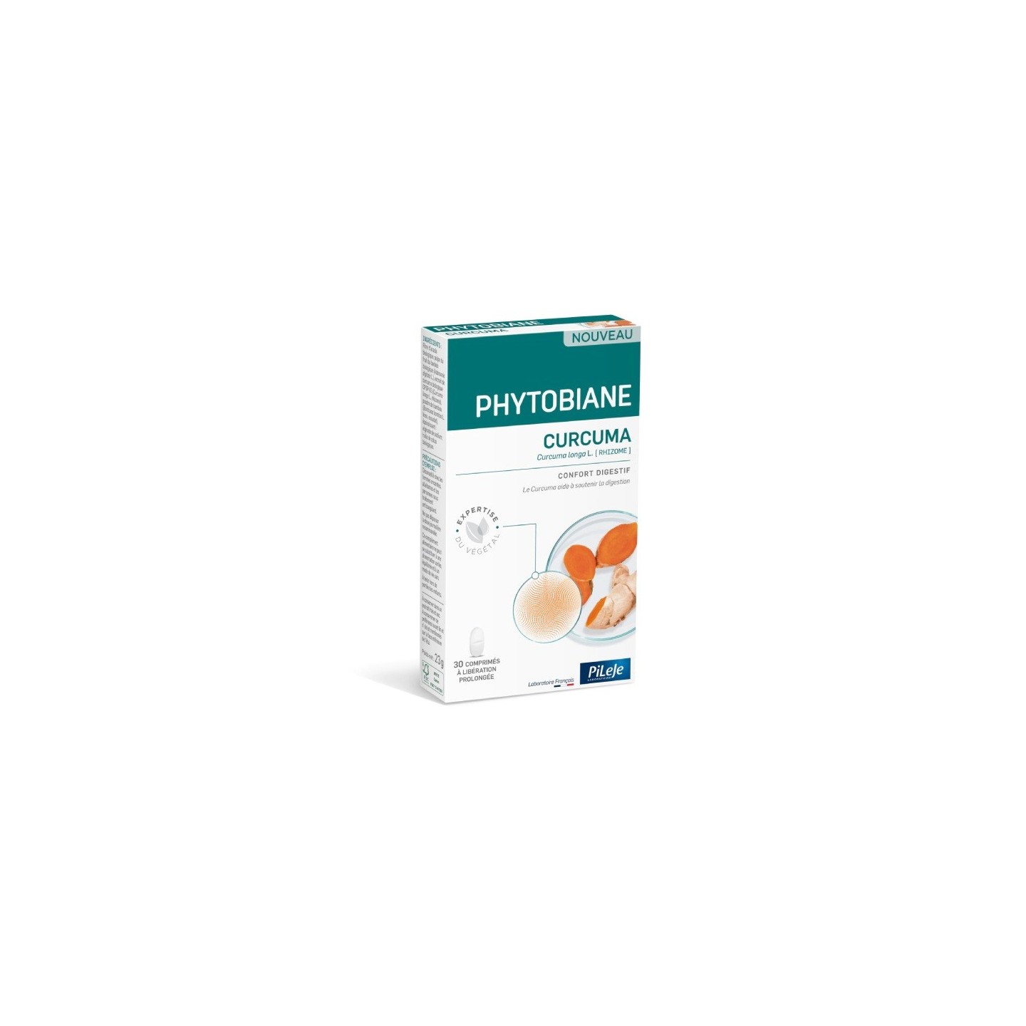 Pileje Phytobiane Curcuma - 30 comprimés