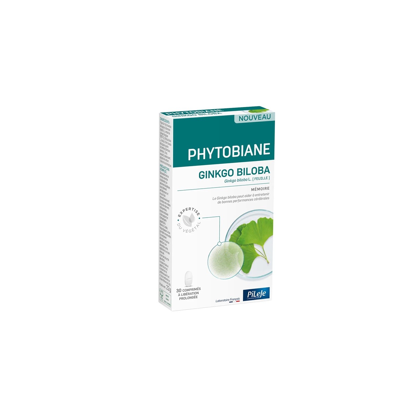 Pileje Phytobiane Ginkgo Biloba - 30 comprimés
