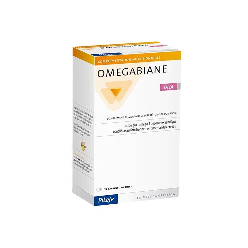 Pharmacie Bastille - Pileje Omegabiane DHA 80 capsules