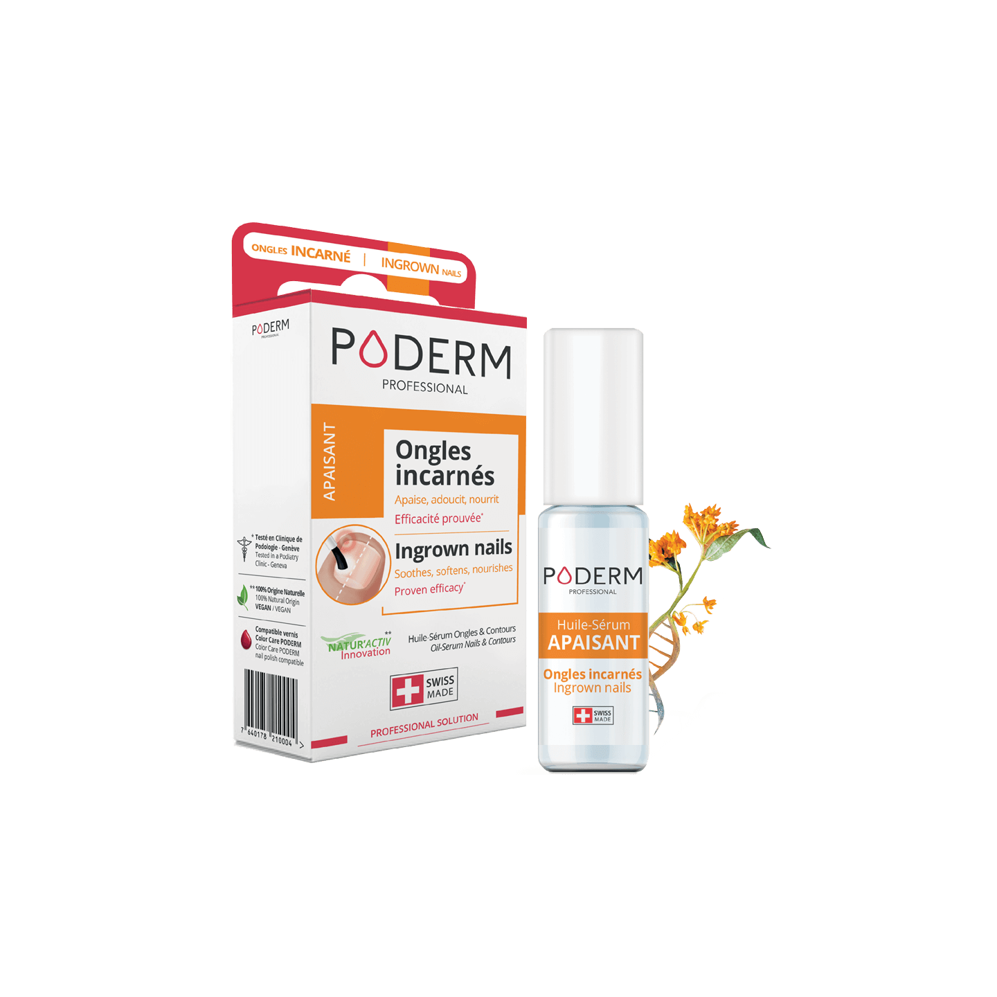 Poderm Huile-sérum apaisant ongles & contours - 8ml