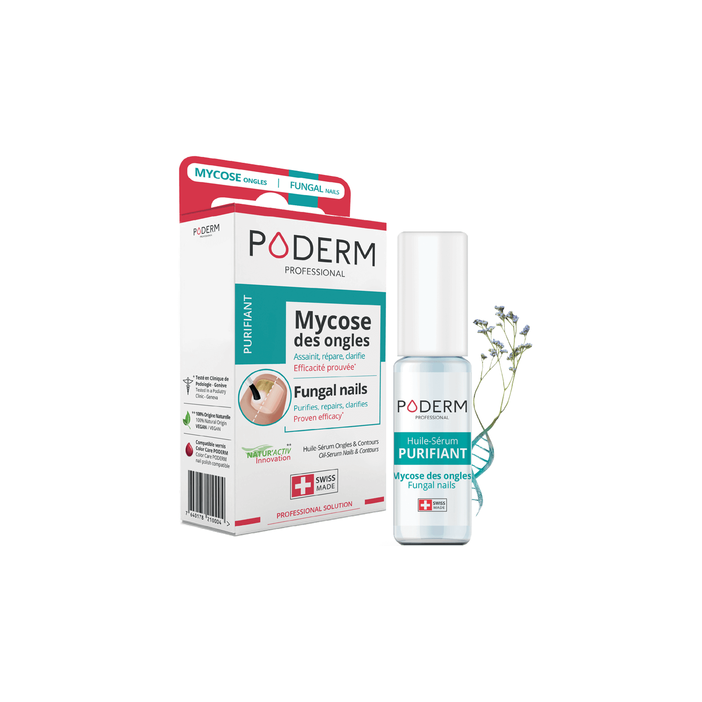 Poderm Huile-sérum purifiant ongles & contours - 8ml