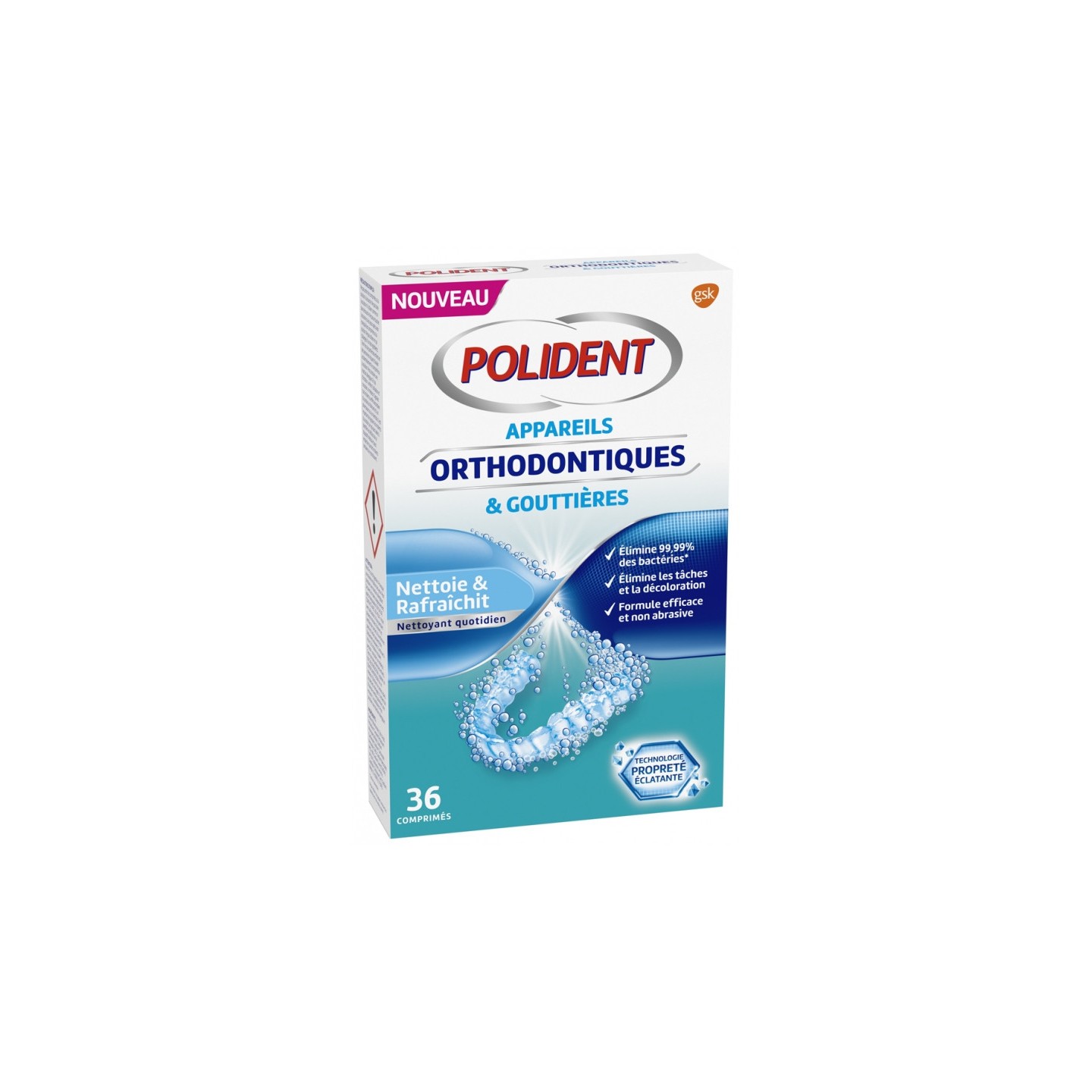 Polident Appareils orthodontiques & gouttières - 36 comprimés