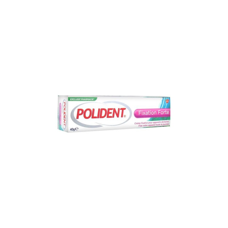 Pharmacie Bastille - Polident Fixation Forte Crème Fixative pour Appareils Dentaires 40 g