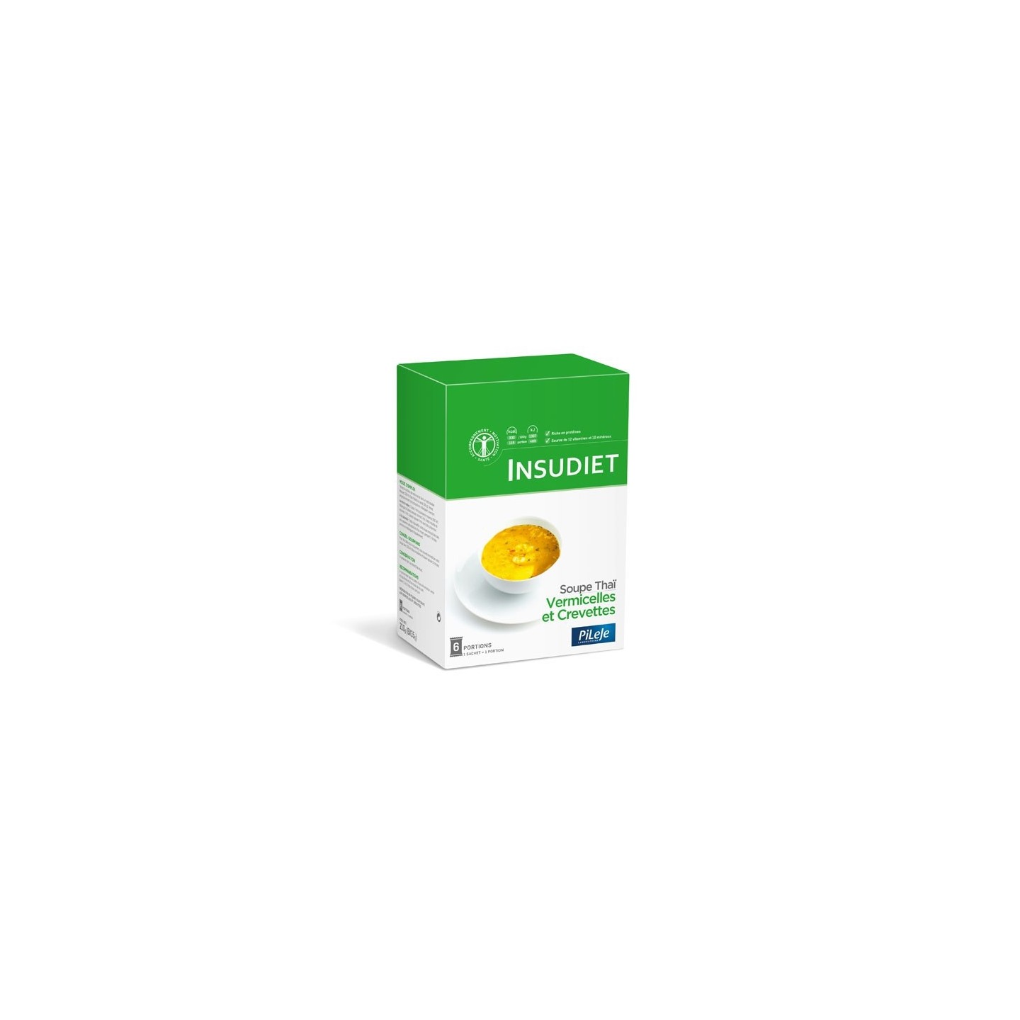 Poudre pour soupe thaï 6 sachets insudiet