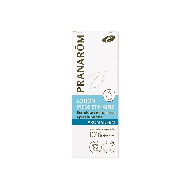Pharmacie Bastille - Pranarom aromaderm lotion pieds et mains verrues 10ml