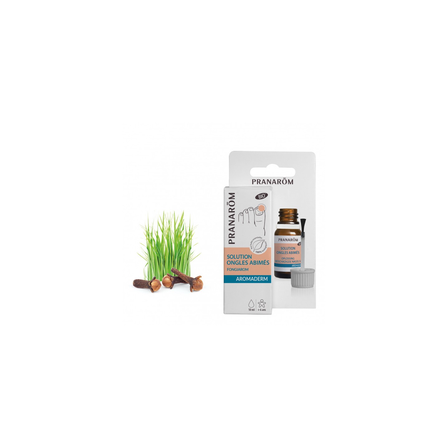 Pranarôm Aromaderm Solution ongles abimés Bio - 10ml