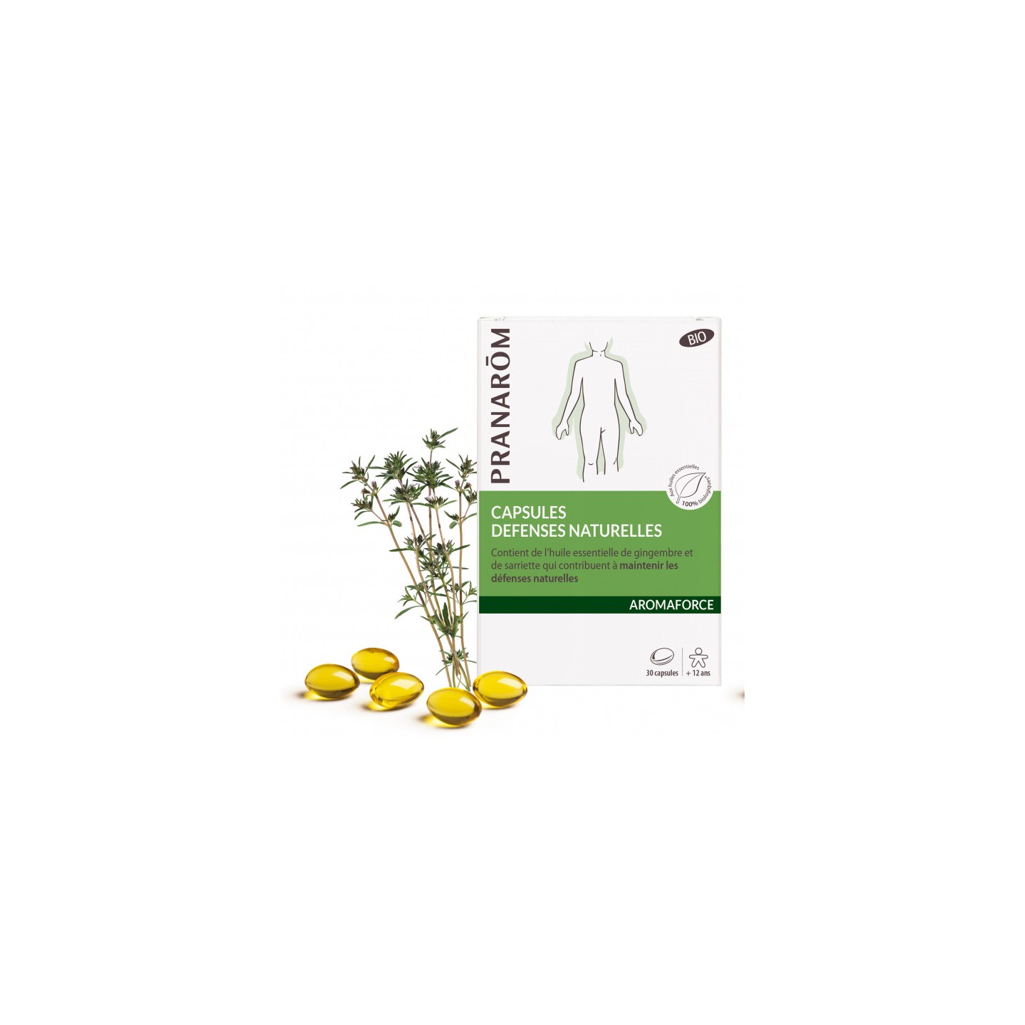 Pranarôm Aromaforce Capsules Défenses naturelles Bio - 30 capsules
