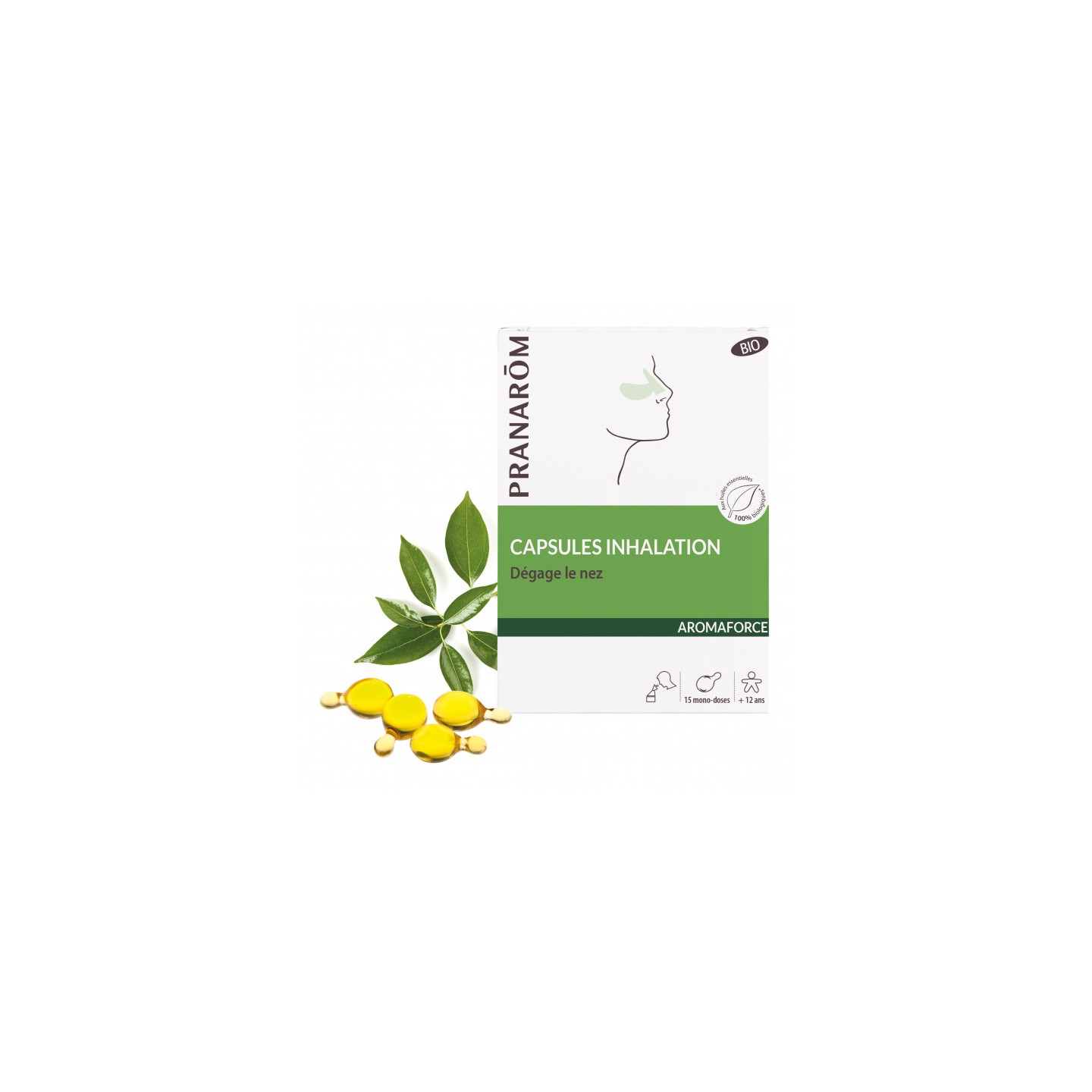 Pranarôm Aromaforce Capsules inhalation Bio - 15 capsules