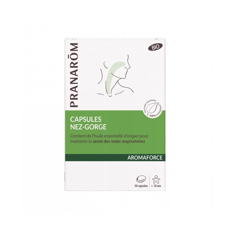 Pharmacie Bastille - Pranarôm aromaforce nez-gorge 30 capsules
