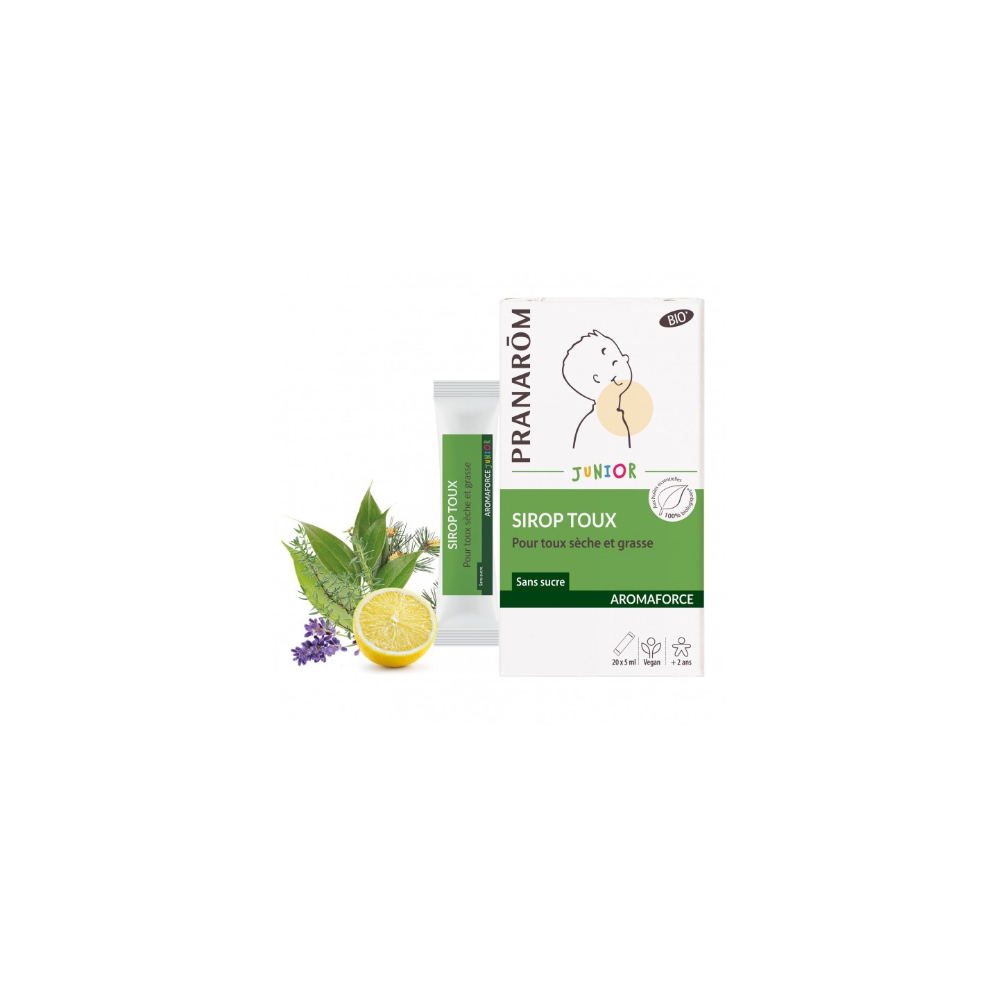Pranarôm Aromaforce Sirop toux Junior - 20 x 5ml