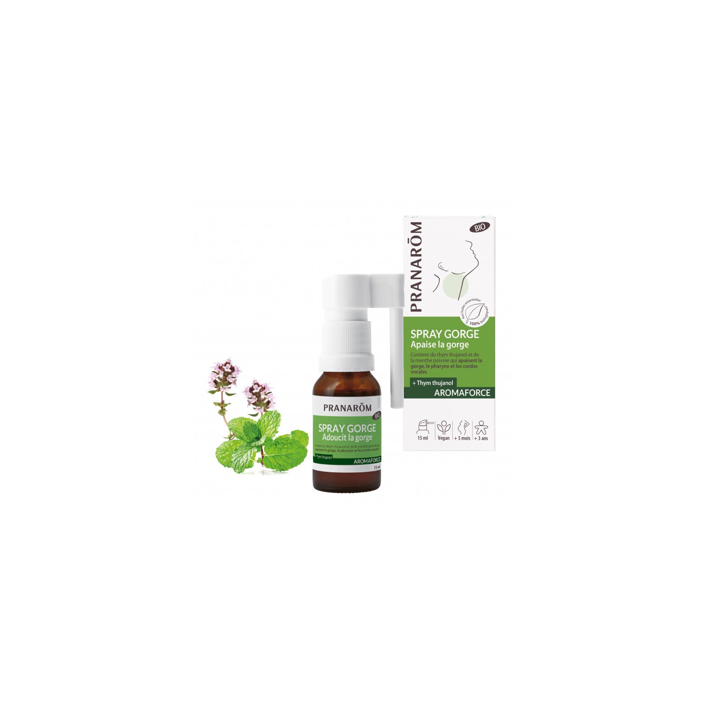 Pranarôm Aromaforce Spray gorge Bio - 15ml