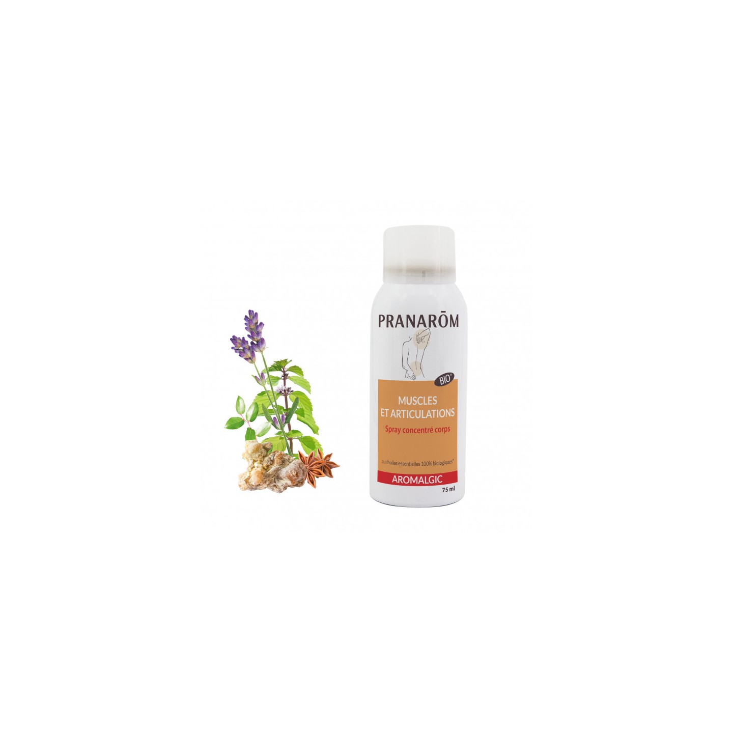Pranarôm Aromalgic Spray concentré corps Bio - 75ml
