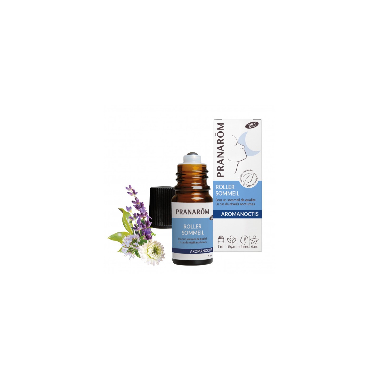 Pranarôm Aromanoctis Roller sommeil Bio - 5ml