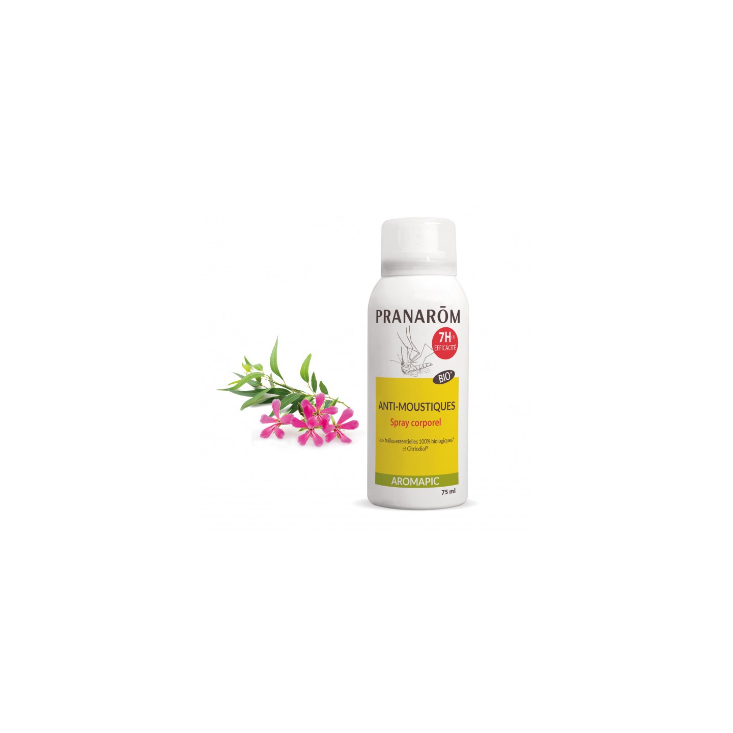 Pranarôm Aromapic Spray corporel anti-moustiques Bio - 75ml